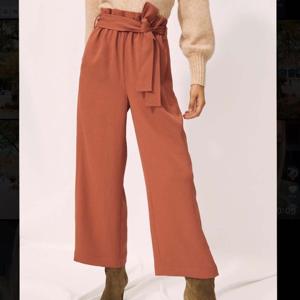ARITZIA PAPER BAG PANT 🌟 Colour: SAGESSE, Size: 6